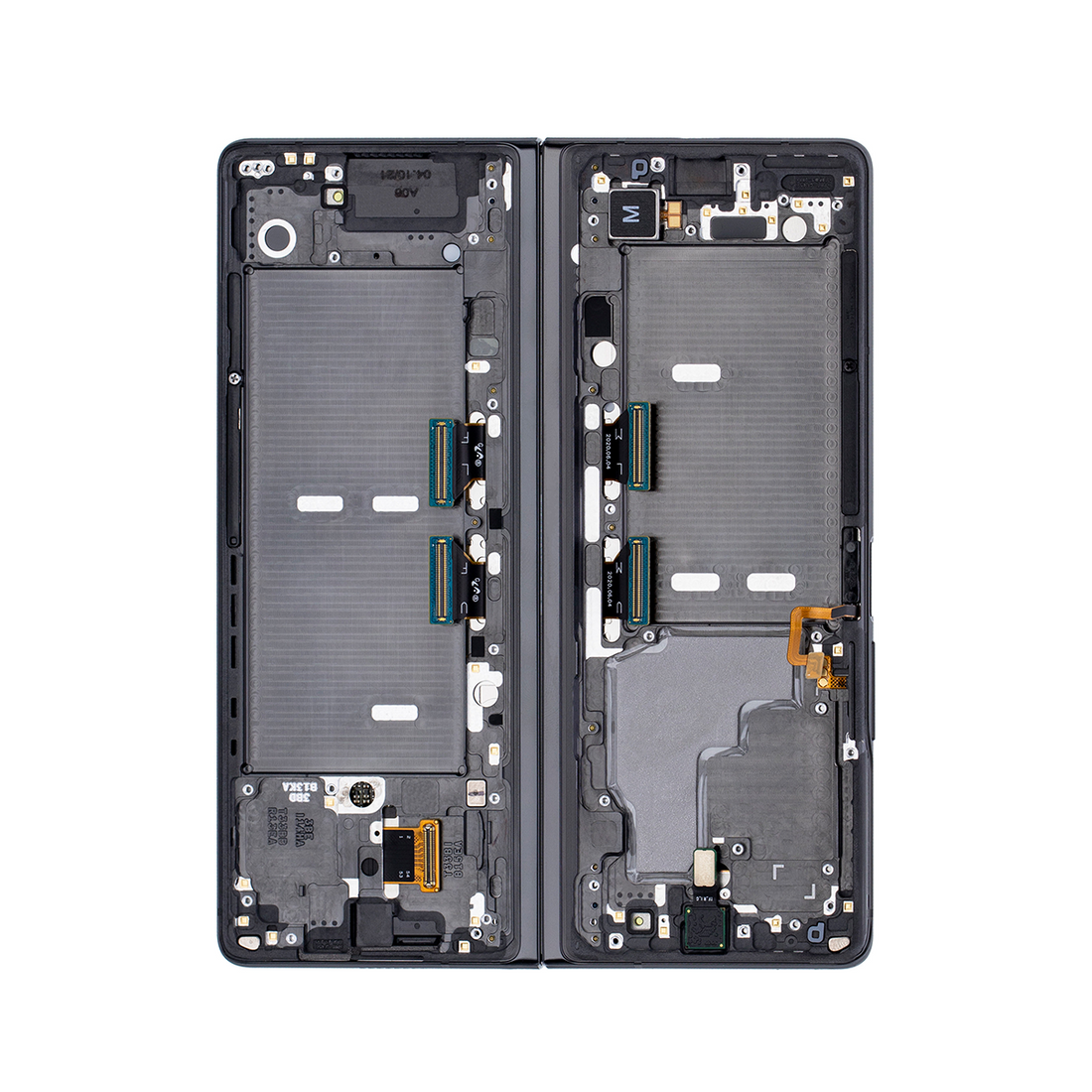 Samsung Galaxy Z Fold2 5G F916B Ecrã Principal e Digitalizador com Aro Preto Místico com Dobradiça Vermelha Service Pack