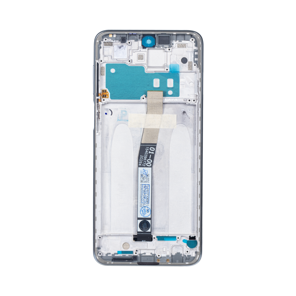 Ecrã e Digitalizador Xiaomi Redmi Note 9 Pro com Moldura Branco OEM