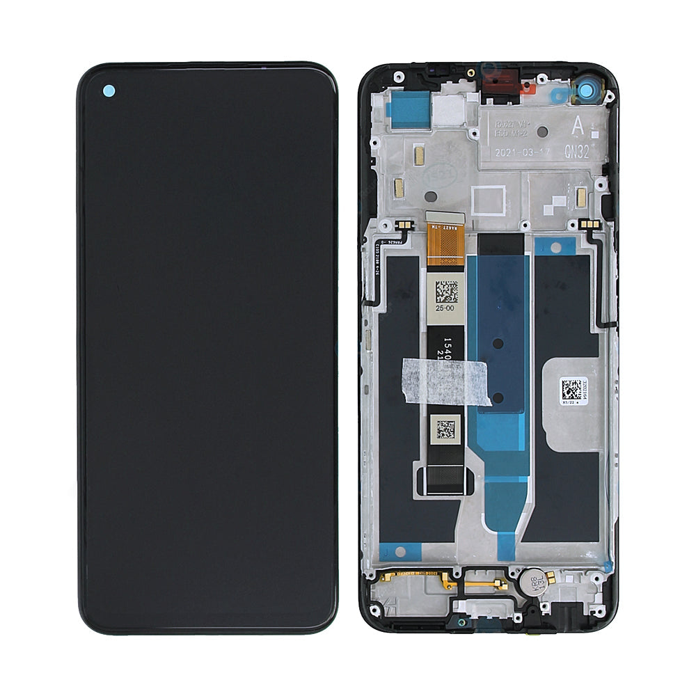 Realme 8 5G. شاشة Narzo 30 5G ومحول رقمي مع إطار فضي بجودة OEM