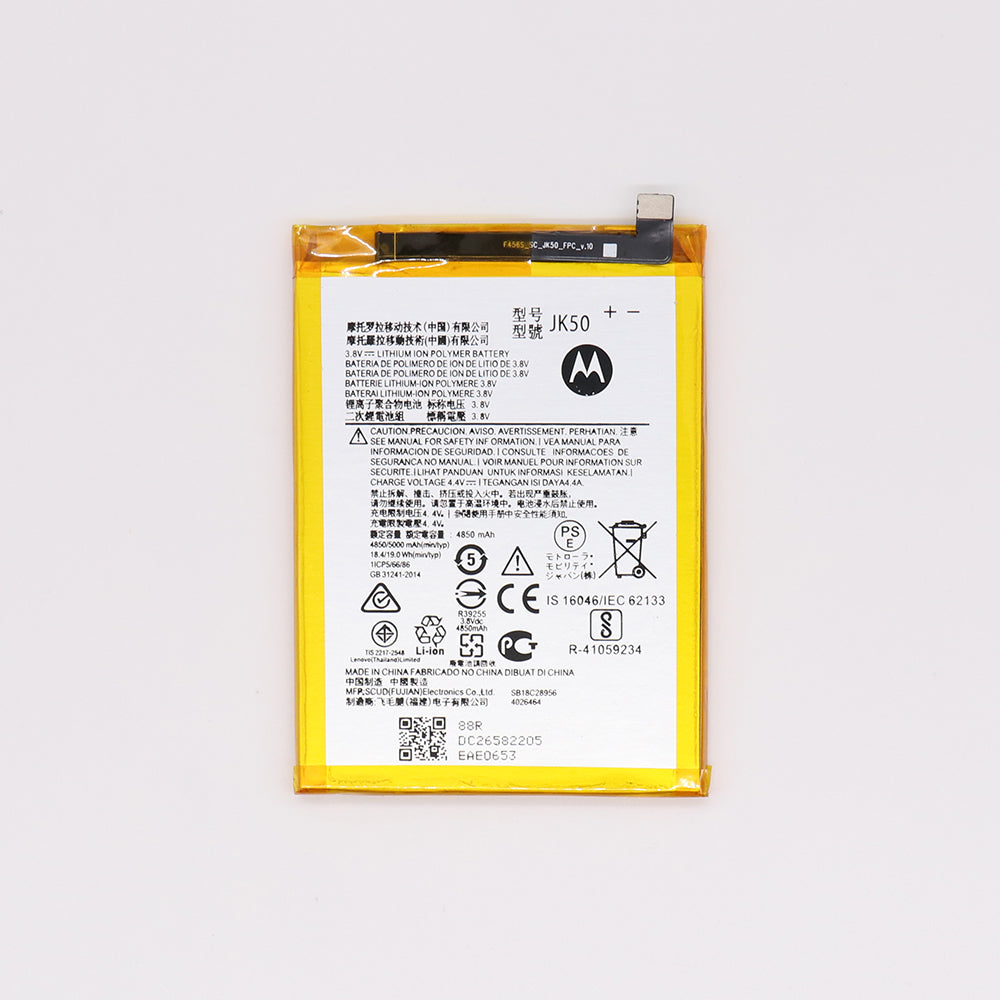 Motorola Moto G7 Power. G8 Power Lite. G9 Play. G10. G20. G30. G50. G51. E7 Plus. E7 Power. E7i Power. E30. Bateria Defy JK50 OEM