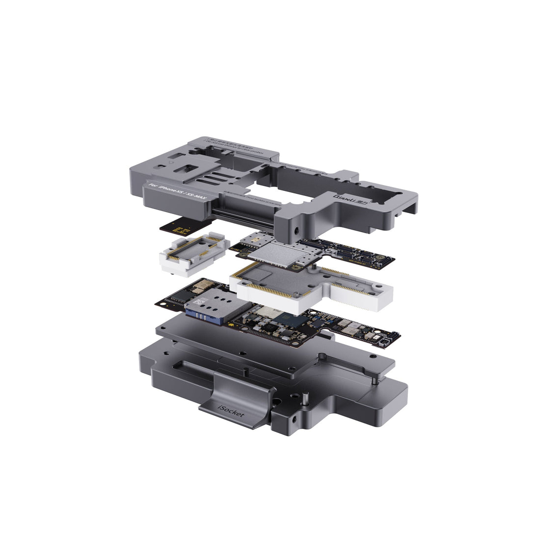 QIANLI iSocket Motherboard Layered Test Frame For Apple iPhone XS. XS Max