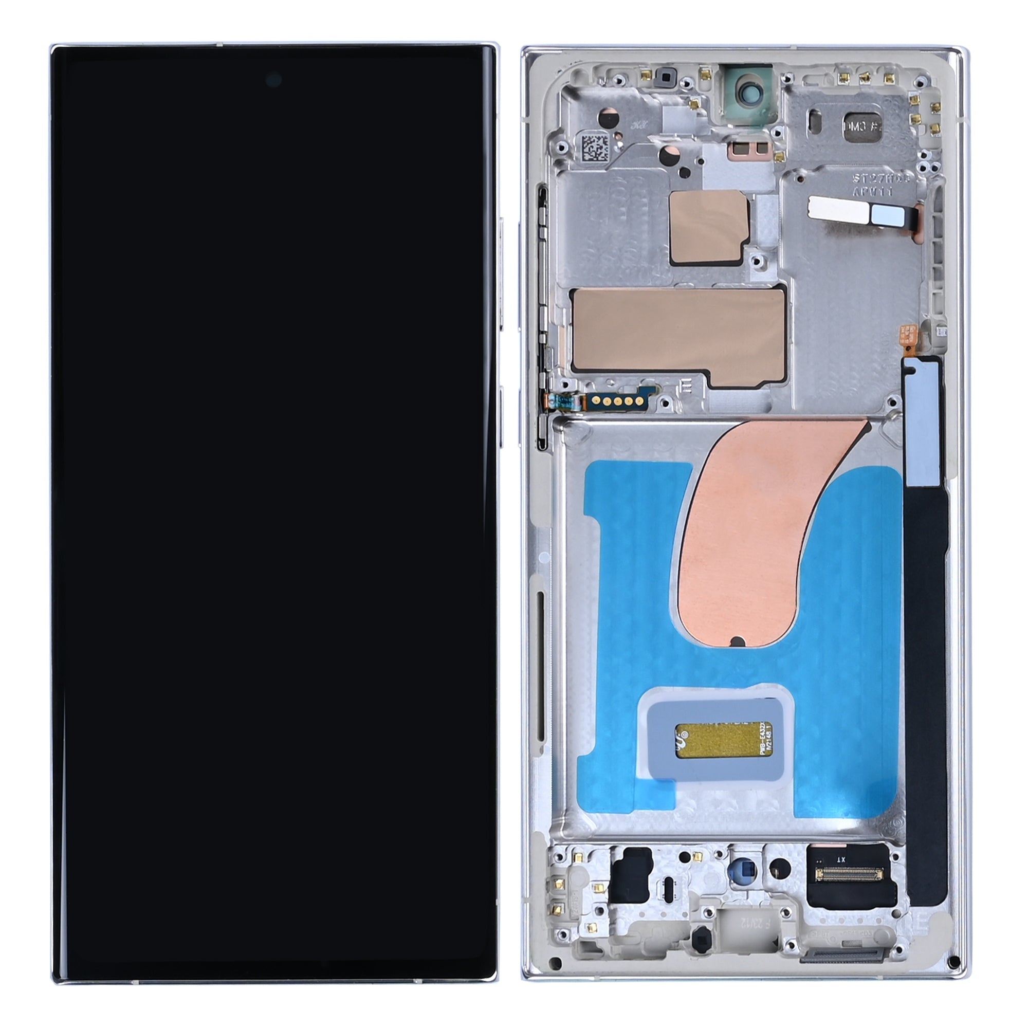 Samsung Galaxy S23 Ultra S918B Ecrã e Digitalizador com Aro Creme Soft-OLED