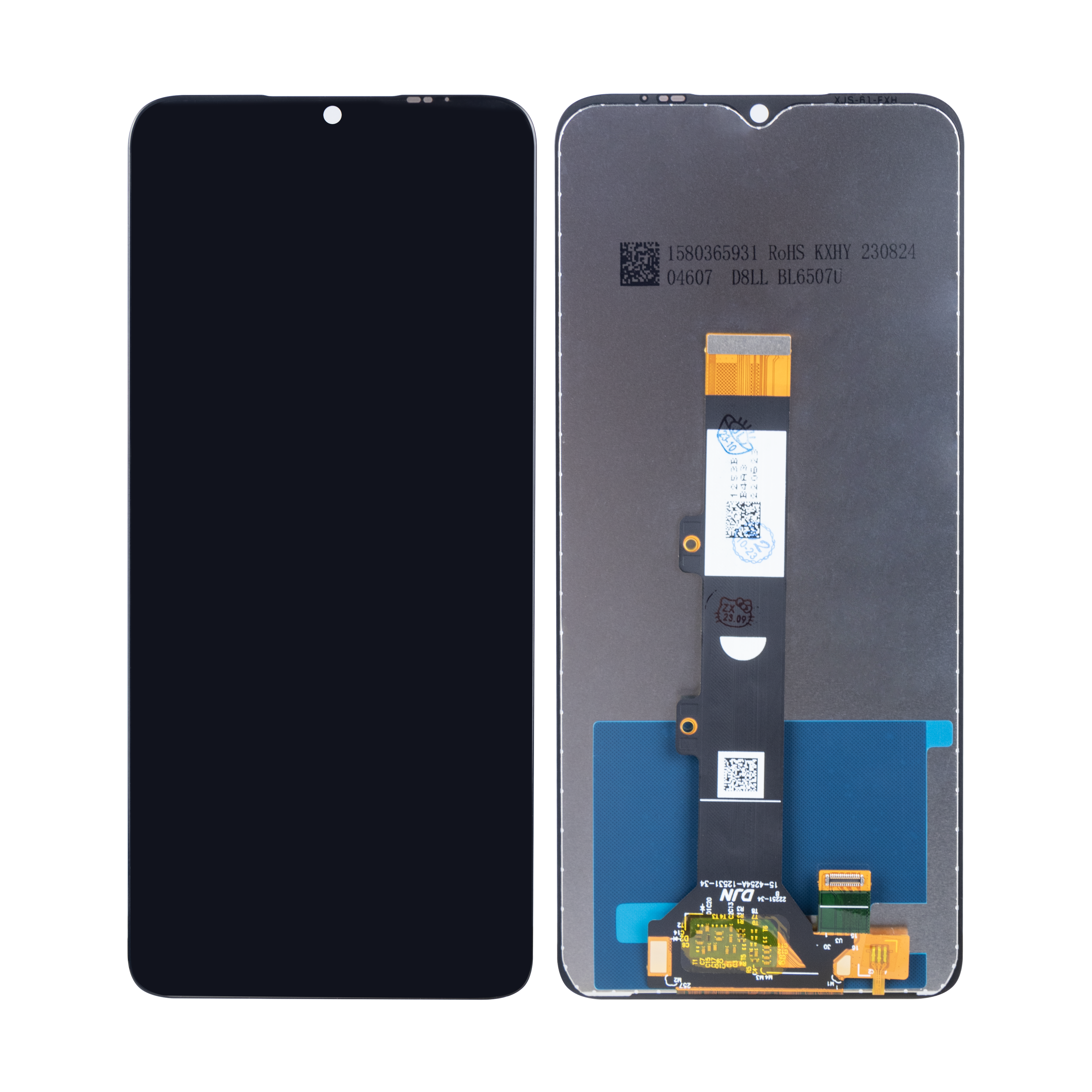 Motorola Moto E22i شاشة وديجيتالايزر بدون إطار أسود OEM
