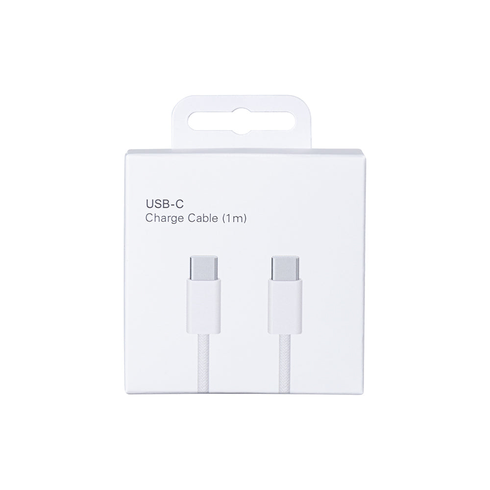 كابل Apple USB-C إلى USB-C بطول 100 سم، أبيض، في صندوق بيع بالتجزئة