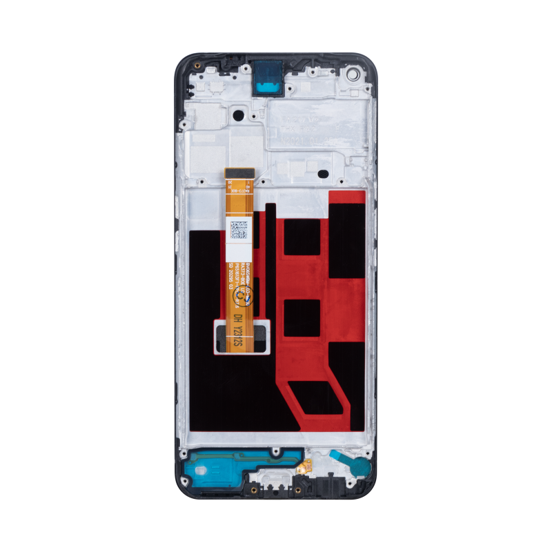 Ecrã e Digitalizador Oppo A53 4G. A53S 4G com Aro Preto OEM