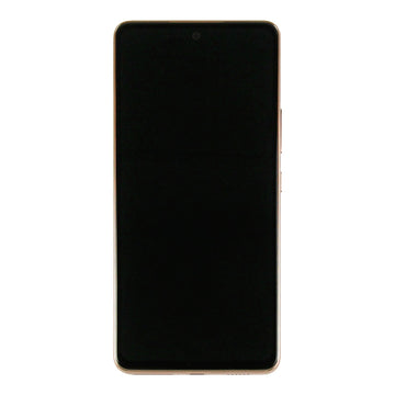 شاشة سامسونج جالاكسي A53 5G A536B ومحول رقمي مع إطار (Peach Service Pack)