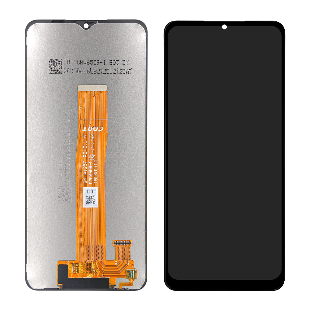 Samsung Galaxy M12 M127F. شاشة وعربة A32 5G A326B بدون إطار أسود OEM