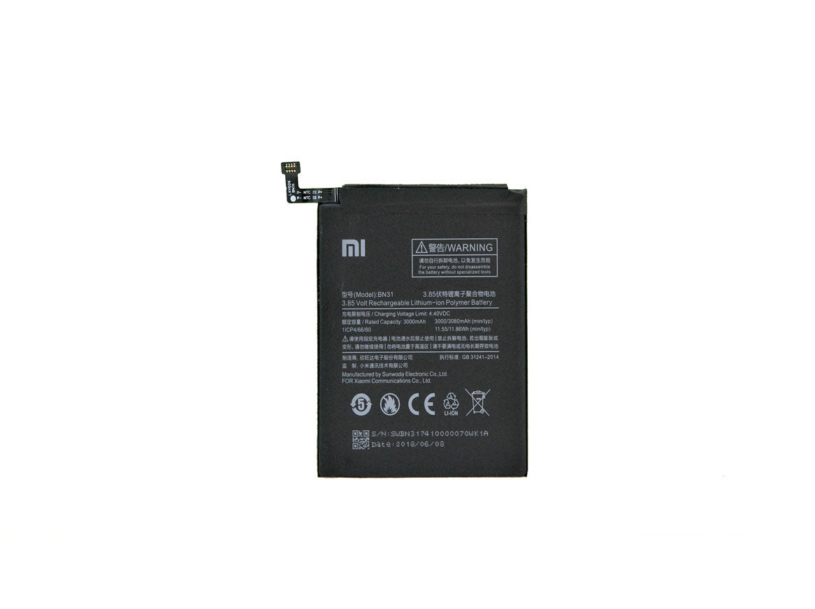 Bateria Xiaomi Mi A1. Mi 5X. Redmi S2. Redmi Note 5A BN31 OEM