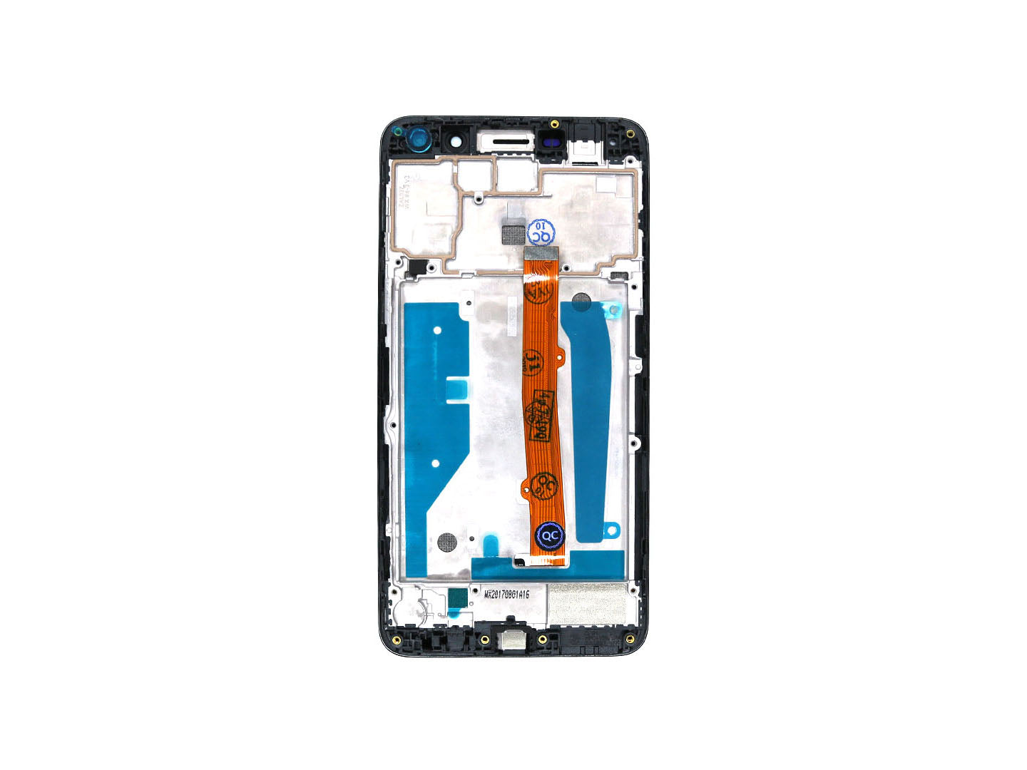 Ecrã e Digitalizador Huawei Y6 (2017) com Moldura Preta OEM