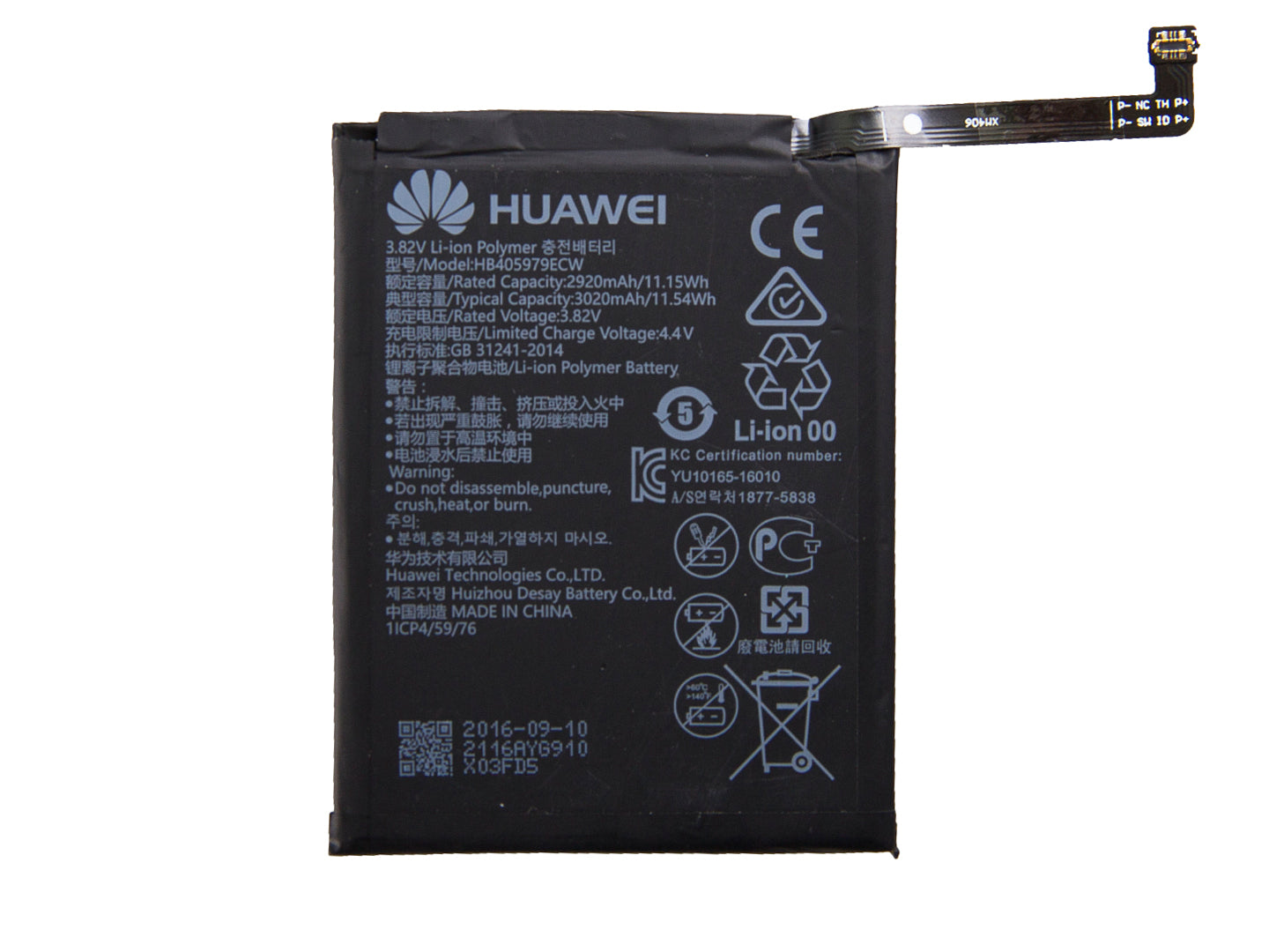 Huawei Y6 (2017). Nova. P9 Lite Mini (2017). Y6 Pro (2017). Y5 (2019). Y5 (2018). Y6 (2019). Y6 PRO. Y5P Battery HB405979ECW OEM