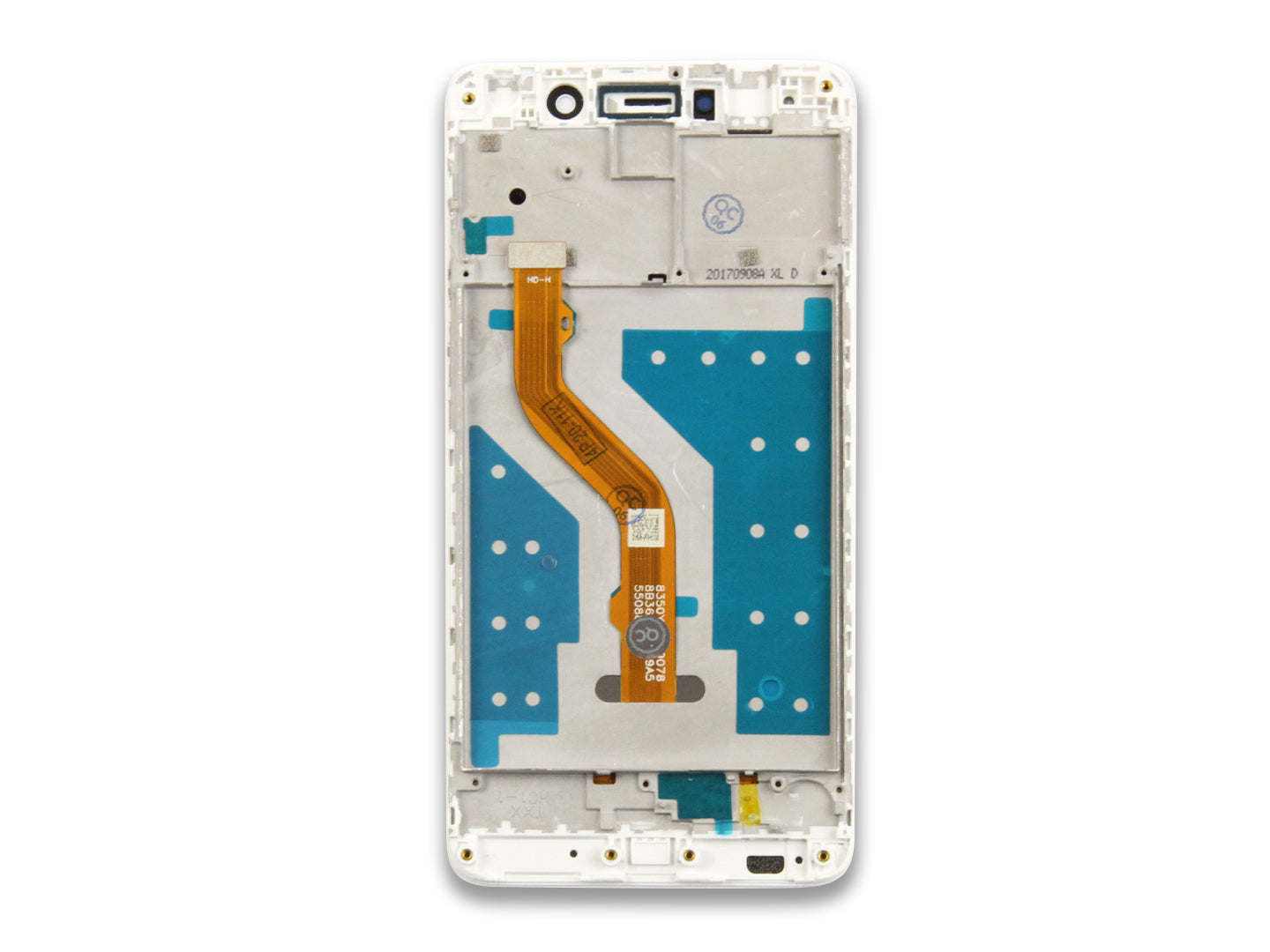 Ecrã e Digitalizador Huawei Y7 com Chassi Branco OEM