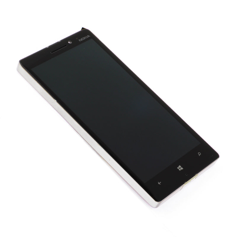 Ecrã e Digitalizador Nokia Lumia 930 com Aro Prateado Service Pack