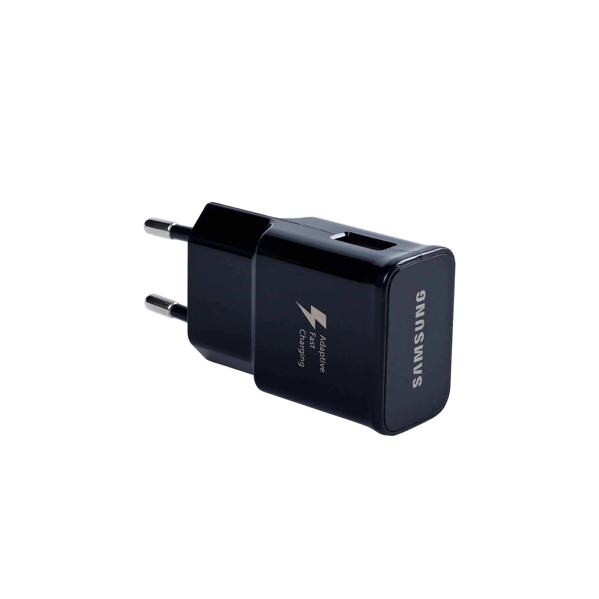شاحن سامسونج سريع EP-TA20EBE USB-A بقوة 15 واط أسود أصلي (عبوة تجارية)