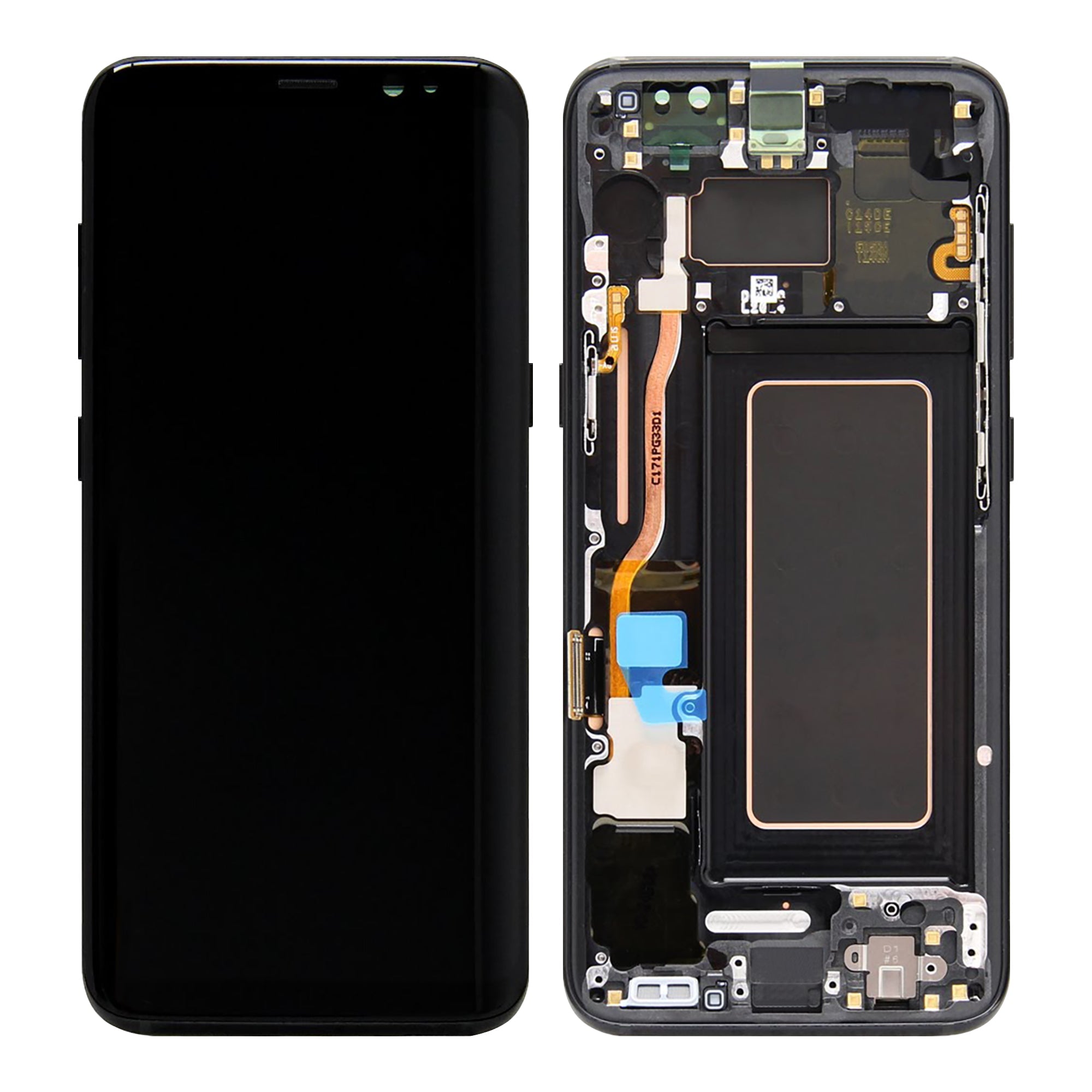 Samsung Galaxy S8 G950F Ecrã e Digitalizador Com Aro Preto Serviço Embalado