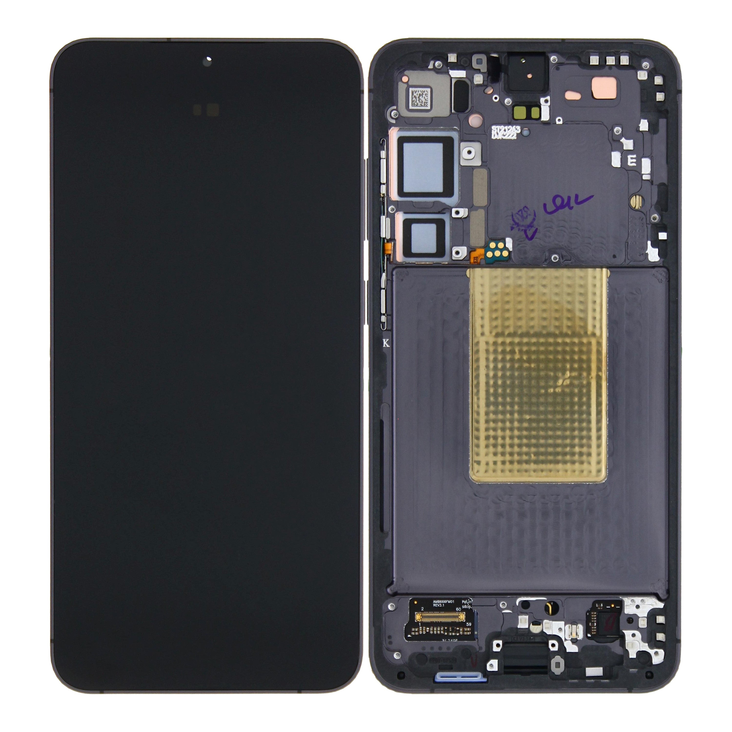 Samsung Galaxy S24 Plus S926B Ecrã e Digitalizador Com Aro Preto Onyx Pré-Montado