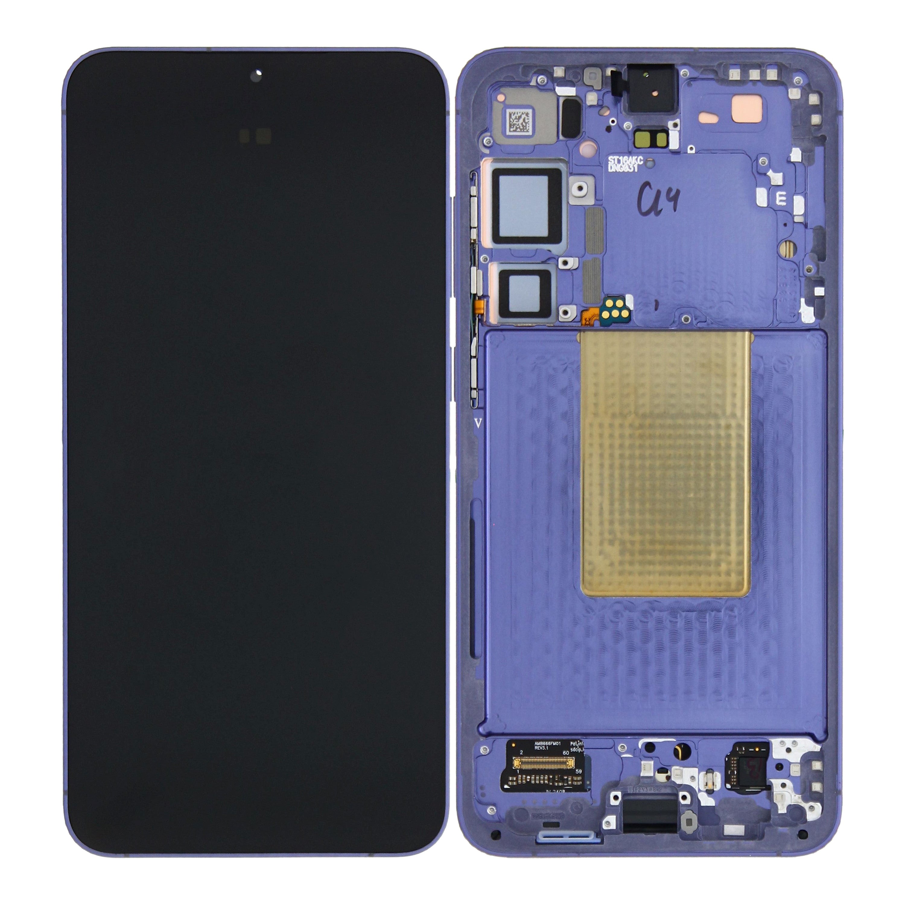Samsung Galaxy S24 Plus S926B Ecrã e Digitalizador com Aro Violeta Cobalto Pré-Montado