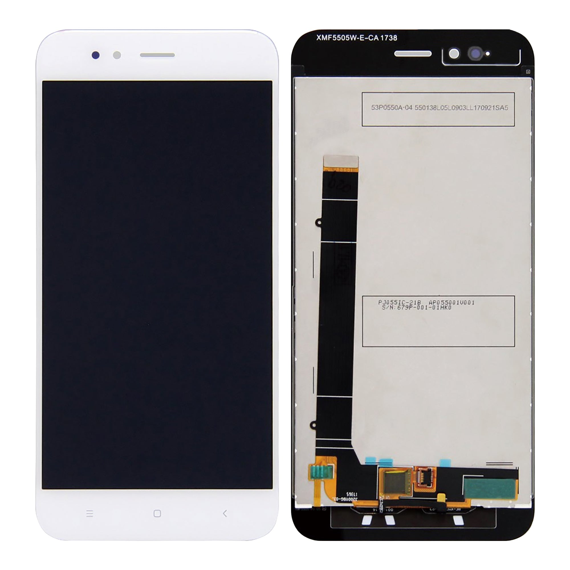 Xiaomi Mi A1 Ecrã e Digitalizador sem Armação Branco OEM